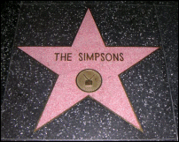 Simpsons Star on Walk of Fame
