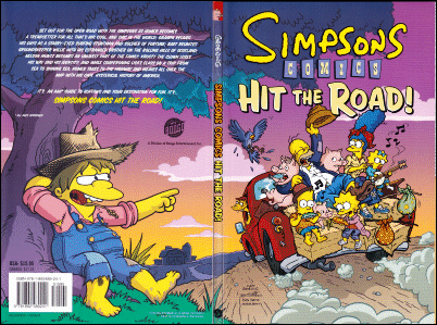 Simpsons Comics Hit the Road! Bongo wraparound cover