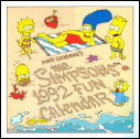 The Simpsons 1992 Fun Calendar