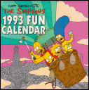 The Simpsons 1993 Fun Calendar