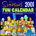 The Simpsons 2001 Fun Calendar