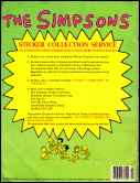 UK Euroflash Simpsons Sticker Activity Album Back Cover