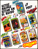 Cromy Simpsons Sticker Activity Album Back Cover - Argentina