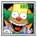 Bart Simpson Comics #70 Bongo Bonus Stamp #50 Krusty