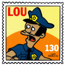 Bart Simpson Comics #73 Bongo Bonus Stamp #130 Lou