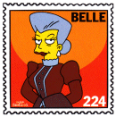 Bart Simpson Comics #74 Bongo Bonus Stamp #224 Belle