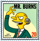 Simpsons Comics #202 Bongo Bonus Stamp #20 Mr. Burns