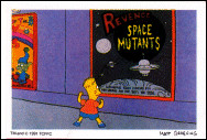 The Simpsons Diamond Stickers #141 Scary Movie