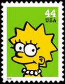 US Lisa Simpson Stamp