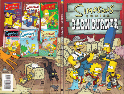 Simpsons Comics Barn Burner wraparound cover