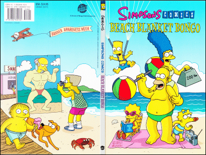 Simpsons Comics Beach Blanket Bongo wraparound cover