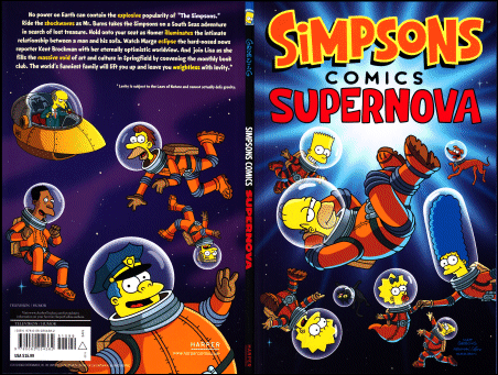 Simpsons Comics Supernova wraparound cover