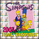 The Simpsons 2004 Family Organiser