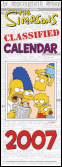 The Simpsons 2007 Classified Calendar