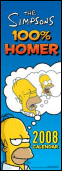 The Simpsons 100% Homer 2008 Calendar