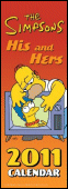 The Simpsons His and Hers 2011 Calendar