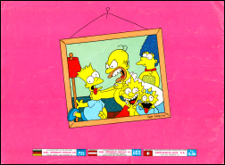 Panini 1991 Simpsons Album Reverse- Germany