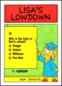 Topps: The Simpsons Trading Cards: Card #25