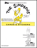 Topps: The Simpsons Trading Card Flyer