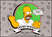 Topps: The Simpsons Trading Cards Sticker #7 Reverse