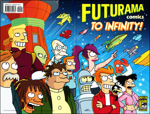 Futurama Comics To Infinity! Wrap-around cover