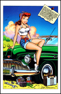Roswell: Little Green Man #1 Back Cover Pin-up