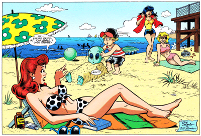 Roswell: Little Green Man #4 Back Cover Pin-up
