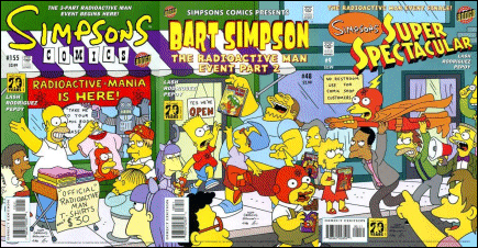 Simpsons Comics #155, Bart Simpson #48 and Simpsons Super Spectacular #9