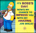 Homer Boss's Day Card