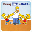 Homer/Bart/Lisa/Maggie Father's Day Card