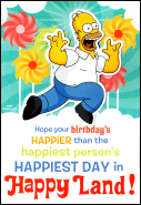 Sad Bart Greeting Card by Theo C