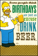 Homer Birthday Card