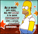 Homer Birthday Card