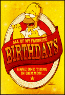 Homer Birthday Card
