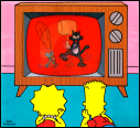 Itchy and Scratchy Birthday Card