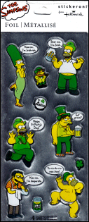 Simpsons Saint Patrick's Day Stickers