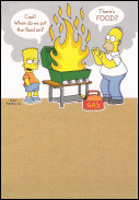 Bart/Homer Father's Day Card