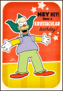 Krusty Birthday Card