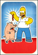 Homer & Spider Pig Birthday Card