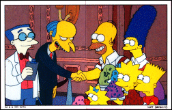 The Simpsons Panini 1991 Stickers #124-125